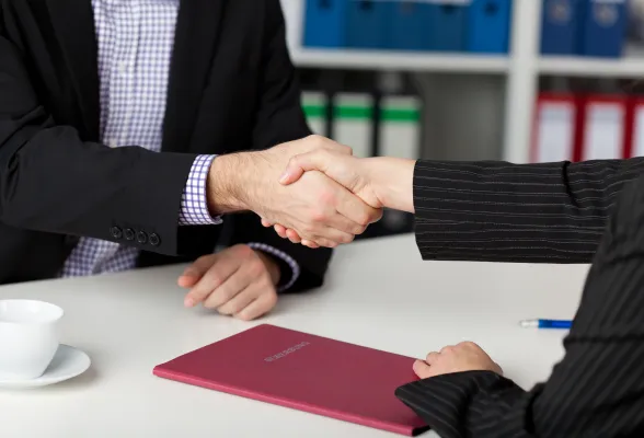 Connected network of candidate profiles feeding into one verified outcome, powered by Equifax's proprietary data network.