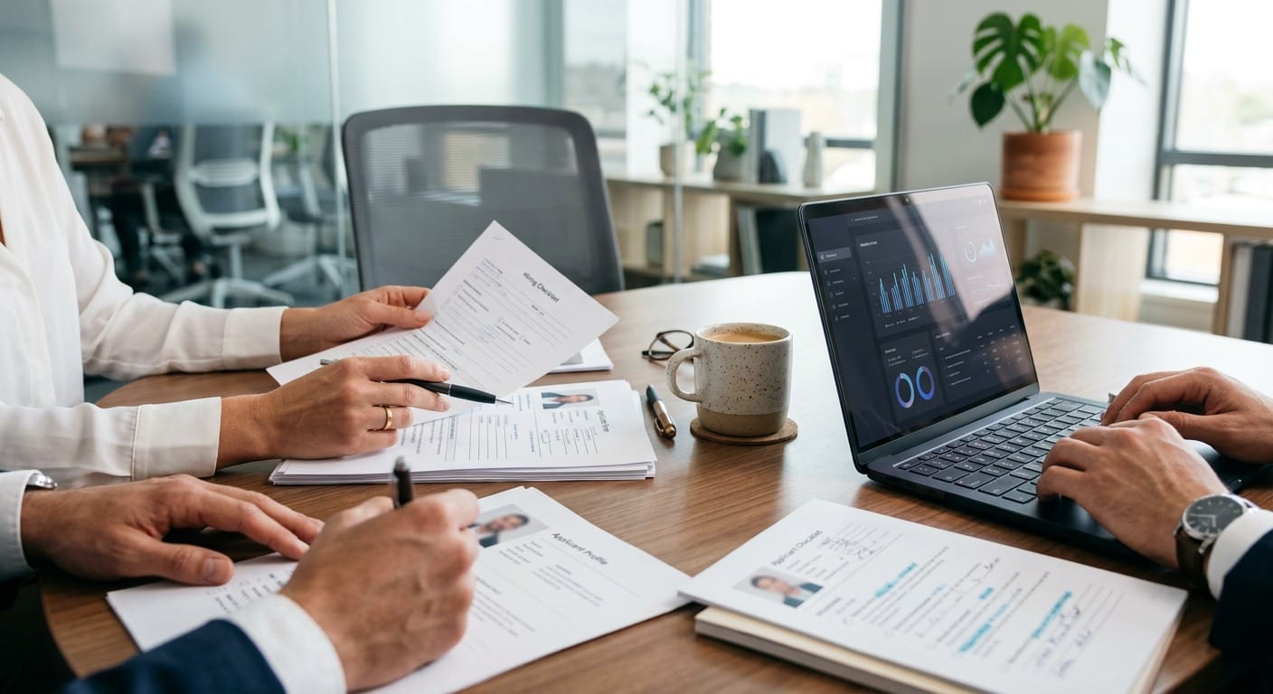 Two hands working together. Compliance built for small business.