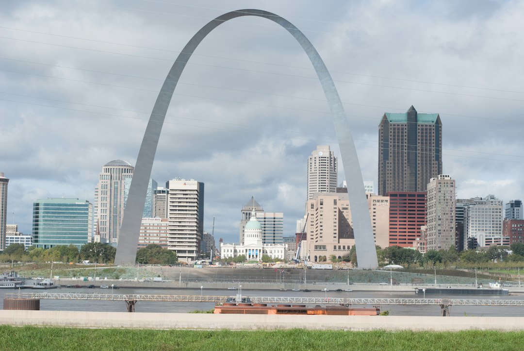 Gateway Arch and the St. Louis skyline in Missouri