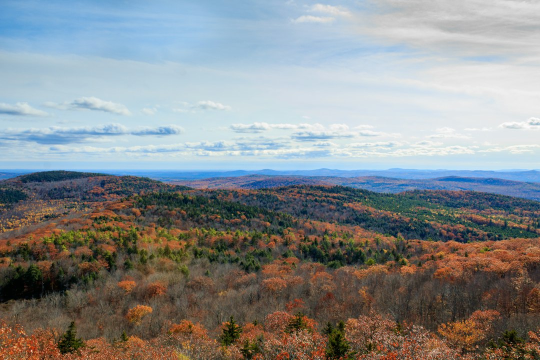 White Mountains landscape in New Hampshire