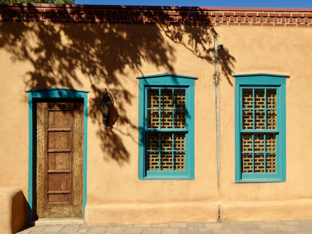 Adobe architecture in Santa Fe, New Mexico